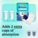 Because Maximum Incontinence Booster Pads, Adult Diaper Doubler Adds 2 Cups of Extra Absorbency, Discreet, Soft Leak Protection for Men & Women, Fits Inside Disposable Underwear, 20 Count