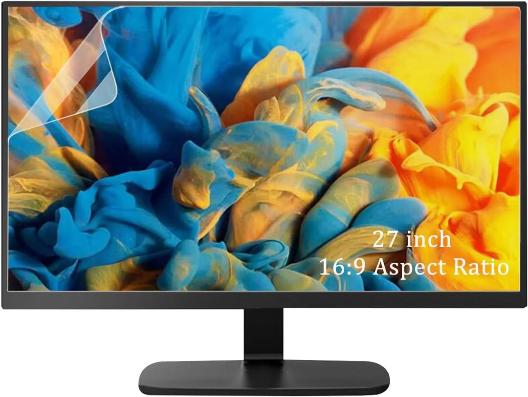 2 Pack 27" Anti Glare Screen Protector for 27-inch 16:9 Widescreen Desktop PC LED Monitor, 27-inch Sceptre/LG/Dell/HP/Acer/ViewSonic/ASUS/Aoc/Samsung Widescreen Monitor Matte Screen Protector