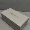 Mostrin Women's Sandals Strappy Heels for Women Lace Up Square Open Toe Heels Tie Up High Heeled Sandals for Prom, Party, Daily Wear (9, Gold)