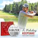 6 x Golf Christmas Ornament 2025 - Ceramic Golf Ball Ornament for Tree Decoration, Christmas Sport Gifts, Golfing Gifts for Men, Dad, Boss, Him, Golfer Club - Worlds Okayest Golfer Ornament