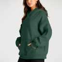Trendy Queen Womens Oversized Hoodies Fleece Sweatshirts Fall Fashion Pullover Sweaters Winter Clothes (Green, S)