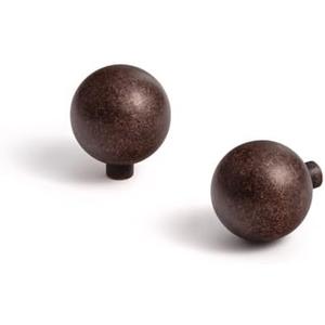 Goo-Ki Antique Oil Rubbed Bronze Cabinet Knobs with 1''(24mm) Dia,Casual Luxury Solid Zinc Cabinet Handles for Drawer,Cupboard, Wardrobe,6 Pack