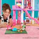 Barbie Dreamhouse (3.75-ft) 3-Story Dollhouse Playset with Pool & Slide, Party Room, Elevator, Puppy Play Area, Customizable Lights & Sounds, 75+ Pieces, Gift for 3 to 7 Year Olds 