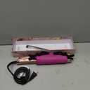 LANDOT Hair Straightener and Curler 2 in 1 Twist Ceramic Flat Curling Iron for Straighten & Curl Hair, Dual Voltage, Fast Heat Up, 12 Adjustable Temps 250-450 Fit All Hair Types, Rose Gold, 1 inch