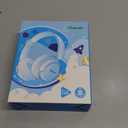 iClever BTH22 Kids Bluetooth Headphones, 60H Play Time, USB C Fast Charging, Bluetooth 5.4, AUX Cord,Safe Volume 74/85 dBA,Toddler Headphones for iPad/Tablet/Travel/School, Blue