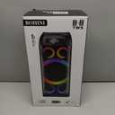 Bluetooth Speaker, 160W Peak Powerful Loud Stereo Sound Deep Bass Wireless Boombox Portable Large Party Speakers with Subwoofer TWS Pairing Dynamic LED Light for Outdoor Camping Backyard Events (Black)