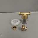 40 Micron Brass Sediment Filter, Inline Spin Down Sediment Water Filter for Washer, Washing Machine, Shower, Garden Hose, Well Water, Anti Clogging & Reusable with Pipe Sealant Tape