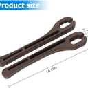 Mandark Car Seat Gap Filler, 2PCS Vehicle Seat Gap Fill Organizer with Phone Holder for Prevents Items Falling, Auto Interior Crevice Blocker Stop Accessories, Universal for SUV Sedan Truck (Brown)