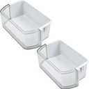 DA97-12935A Refrigerator Door Shelf Bin(2 Pack) Compatible with Samsung RF220NCTASR RF220NCTASG RF220NCTASR RF220NCTASG Both Left and Right Door Shelf Replacement 3377713 AP5651846