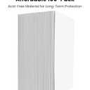 Magazine Boards 100 Pack, 24pt Acid-Free, 8.5 x 11 Poster Board, Ideal for Magazine Storage & Fabric Organizer