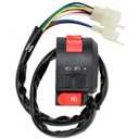 HIAORS Left Starter Kill Light Switch Male Plug Compatible with TaoTao Coolster ATV 125cc 110cc 90cc 70cc 50cc RoKeta Sunl Kazuma Chinese 4-Stroke Engine Quad 4 Wheelers Parts 8 Wires 3 Functions