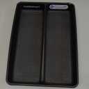 madesmart Utensil Tray-CARBON COLLECTION 2 Compartments, Soft-Grip Lining & Non-Slip Feet & BPA-Free, Small (Carbon)
