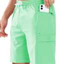 NORTHYARD Mens Swim Trunks Board Shorts 9 Inch Bathing Suit Swimwear Quick Dry Beach Short with Zipper Pocket - No Mesh Liner 3XL