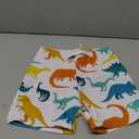 PATPAT Swim Trunks For Boy With Dinosaur Print (6-7 Years, White)