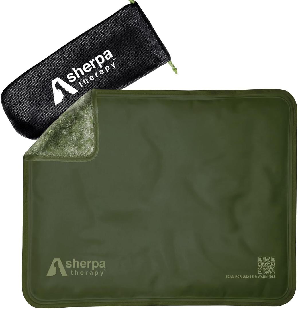 Large Ice Packs for Injuries Reusable - Soft Gel Hot and Cold Packs for Injuries, Hip, Shoulder, Back Pain Relief - 11.5" x 14.5" - Green