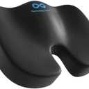 Everlasting Comfort Memory Foam Seat Cushion for Car Seats & Office Chairs - Ergonomic Cushions for Long Car Trips and Desk Sitting - Car, Truck and Office Accessories for Back Support
