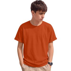 Boys Shirts Short Sleeve Summer Tops Kids Crew Neck Loose Casual Basic Tees for Boys 5-14 Years
