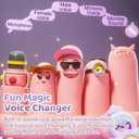 EVADA Kids Karaoke Microphone Machine My Little Pony, Wireless Bluetooth Sing Speaker with Colorful LED, Rechargeable Portable Mini Mic Toy Gift for Girls Christmas New Year Birthday Party Gift, Pink