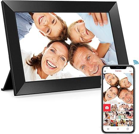  Digital Picture Frame, 10.1" Frameo Digital Frame WiFi with 32GB Memory, 1280x800 IPS Touch Screen, Send Photos/Videos from Your Phone Anywhere, Photo Gifts for Parents and Grandparents