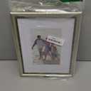 Americanflat Vintage Frames - 8x10 Picture Frame with Beaded Accents and Shatter-Resistant Glass - Use as 5x7 Frame or Display 8x10 Photos Without Mat - Heirloom Collection - Tabletop or Wall - Silver