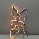 Bat Neon Sign for Wall Art Decor,Led Sign Animated Bat Swing Neon Light Up Sign for Wall Decor Bedroom Home Decor Bar Halloween LED Decoration Light,Plug in Powered Dimmable LED Light,21" x 10"