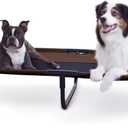 K&H Outdoor Elevated Dog Bed for Large & X-Large Pets, Chocolate, 50x32in