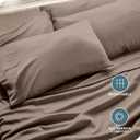 Bare Home Microfiber Bulk Pillow Cases - Standard/Queen Size Set of 4 - Cooling Pillowcases - Double Brushed - Taupe Pillowcases 4 Pack - Easy Care (Standard - 4 Pack, Taupe)