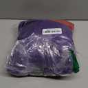 Adult Clown Mask Costume Purple Suit Set Vest Long Jacket Outfit Overcoat Halloween Knight Cosplay Man Teens Dress Up Size M