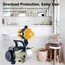 3/4 HP Water Pressure Booster Pump for Home Automatic Water Pump Electric 17 GPM Shallow Well Jet Pump 110v Garden Hose Pressure Booster Pump High Volume Lawn Sprinkler Water Transfer Pump