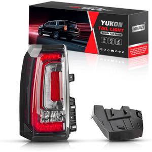 Tail Lights Fit For GMC Yukon Yukon XL Denali 2015 2016 2017 2018 2019 2020 Rear Left Driver Side Brake Taillight Assembly LED Back Up Lamp Lens Cover Replaces 84536242 GM2800268 23380459