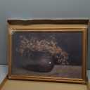 Gold Framed Wall Art Vintage Moody Floral Canvas Art Prints Dark Botanical Paintings Wall Decor Fall Rustic Farmhouse Artwork French Country Cottage Pictures for Living Room Bathroom 16x24in