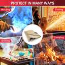 Fiberglass Welding Blanket 6x8 ft - 1022 F High Temp Insulation Blanket, 850 GSM Heavy Duty Fire Resistant Blankets, Heat Resistant Fabric for Industrial, Smoker, Camping, Grill