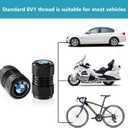 3 x Tire Valve Stem Caps for BMW X1 X3 M3 M5 X1 X5 X6 Z4 3 5 7 Series Tire Valve Stem Cover Air Cap Belt O-Ring 4 Pack Black