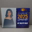 Personalized Class of 2025 Graduation Party Photo Card 23,5x17,5in (Custom Announcements & White Envelopes) - Set of 25
