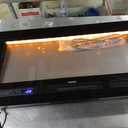 GarveeHome 70 in Fireplace TV Stand with 36 in Electric Fireplace, 12 Colors LED Lights, 750W/1500W for Max 80 in TV, 2 Tier Storage 2 Door Cabinet