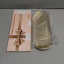 Gold Decorative Tray, 2 PCS Bathroom Vanity Tray for Dresser Counter, Elegant Jewelry Dish Tray for Decor, Gold Platter Serving Tray Organizer for Perfume Trinket Key Candle, Stainless Steel, Oval