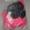 Womens Tankini Bathing Suits with Skirt Two Piece Tummy Control Swimsuits Ladies Swimwear (Large, Hot Pink Black)