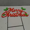 Shimeyao 17 Merry Christmas Metal Yard Signs Xmas Metal Outdoor Decorative with Stakes Waterproof Christmas Decor for Holiday Garden Patio Yard Lawn Party and Xmas Celebration Supplies