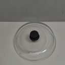 10inch Glass Microwave Splatter Cover for Food - 100% Food Grade BPA & Lead Free - Dishwasher Safe - Cookware & Bakeware Serving Dish Plate Mess Guard Lid with Easy Grip Silicone Handle Knob