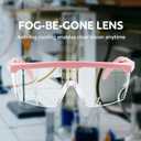 UKNOW Safety Glasses 2 Pack - Anti Fog Safety Goggles ANSI Z87.1 - Adjustable Protective Eyewear - Clear Lens Lab Goggles