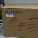 Porch Lights with Outlet, 2 Pack Outdoor Motion Sensor Lights, Dusk to Dawn Exterior Light Fixture, Anti-Rust Waterproof Outdoor Wall Light, Aluminum Outside Lights for House Patio Front Door Garage (Black)