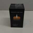 Flickering Flameless Candles with 3D Moving Flame, Last 1000+ Hours Battery Operated Candles with Timer, Ivory Real Wax Pillar Electric LED Candle for Wedding Christmas Party/3" x 5"