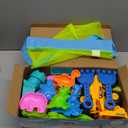 Beach Toys, Sand Toys for Kids Boys and Girls with 2 Construction Vehicle, 2 Collapsible Bucket, Sand Castle Building Kit, Sand Molds, Mesh Bag, Outdoor Toys for Kids Ages 4-8