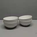 DOWAN 22 OZ White Ceramic Bowls Set of 4 - Perfect for Soup Bowls for Kitchen, Cereal Bowl, Ramen Bowl, Microwave Safe for Oatmeal, Fruit,Salad and Rice Bowl - Dishwasher & Microwave Safe