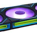 Lian Li UNI Fan SL-Infinity Wireless 120 - Triple Pack (Reverse Blade) - 2.4 GHz Wireless Signal ARGB Fan Control - Double Infinity Mirror - Low Noise - Controller Included - Black (12RSLIN1W3B)