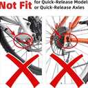 Adjustable Bicycle Training Wheels for Adults, Fit 24" to 28" Bikes, Steel Construction, Black, 1 Pair - Safe and Stable Learning Training Wheels