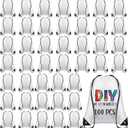 Sieral 100 Pcs Sublimation Drawstring Bags Bulk White Blank Drawstring Backpacks Reusable Gym Sport Sinch Sack Backpack Heat Press DIY Crafts for Kids Adults Traveling Home Gift