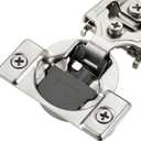 Ravinte 30 Pack 15 Pairs 3/8 Inch Overlay Soft Close Hinges for Kitchen Cabinet Satin Nickel Hidden Stainless Steel Concealed Hinges self Closing