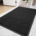 Front Door Mat, 48" x 36" Heavy Duty Indoor Outdoor Doormat
