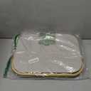 LONBET Laundry Basket with Lid, Made from Breathable Fabric | Aesthetic Clothes Hampers for Laundry with Side Handles & Sturdy Bamboo Frame (26 Gallons - Single, Light Gray)